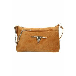 Geanta crossbody de piele intoarsa imagine