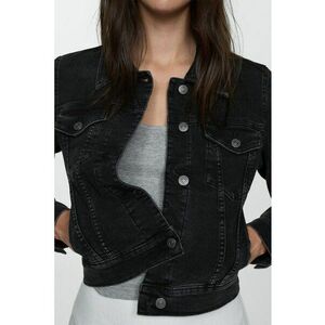 Jacheta crop de denim Vicky imagine