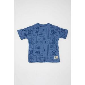 Tricou de bumbac cu imprimeu grafic imagine