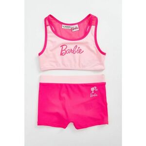 Costum de baie in doua piese cu imprimeu cu Barbie imagine