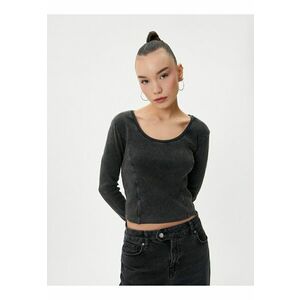 Bluza crop slim fit imagine