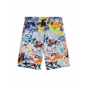 GUESS - Pantaloni scurti de bumbac cu banda cu snur in talie imagine