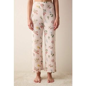 Pantaloni de pijama cu imprimeu floral imagine