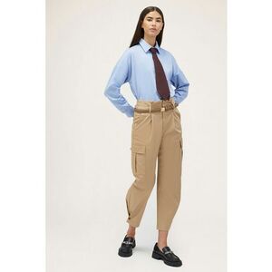 Pantaloni crop cargo imagine