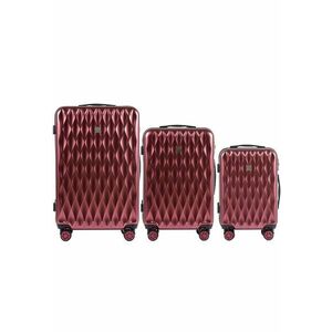 Set Trolere - PC 190 - 3 Piese - 4 Roti Duble - Cifru TSA - Policarbonat - Grena imagine