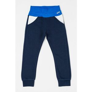 Pantaloni de trening cu model colorblock si buzunare oblice imagine