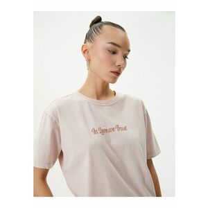 Tricou lejer cu model text imagine