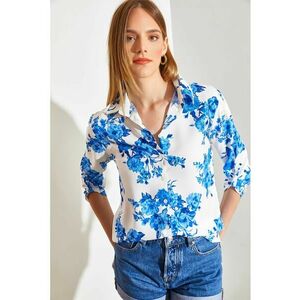 Camasa regular fit cu model floral imagine