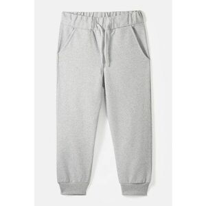 Pantaloni uni de trening din amestec de bumbac cu snur imagine