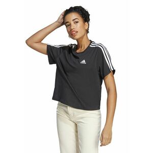 Tricou crop lejer de bumbac Essentials imagine