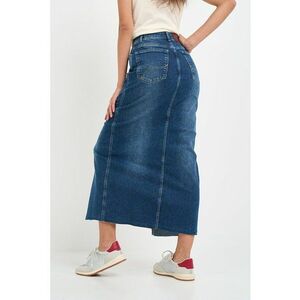 Fusta de denim cu slit frontal imagine