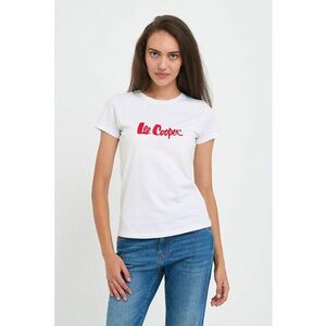 Tricou dama cu maneca scurta si text logo - Rosu imagine