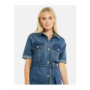 Rochie de denim cu maneci scurte Vienna 3847 imagine