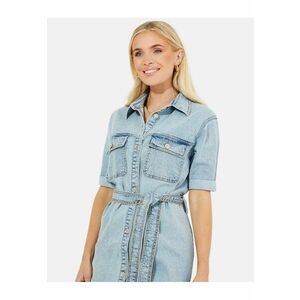 Rochie de denim cu maneci scurte Vienna 3847 imagine