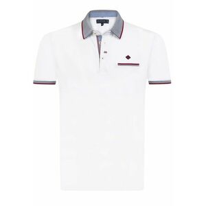 Tricou polo din material pique cu logo discret imagine