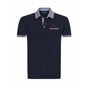 Tricou polo din material pique cu logo discret imagine