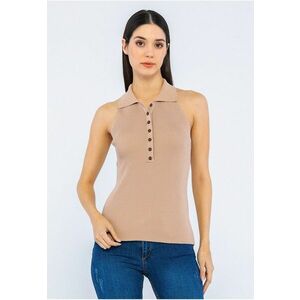 Top polo din tricot - cu striatii imagine