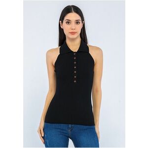 Top polo din tricot - cu striatii imagine