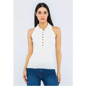 Top polo din tricot - cu striatii imagine