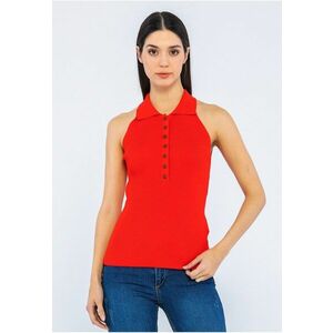 Top polo din tricot - cu striatii imagine