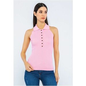 Top polo din tricot - cu striatii imagine