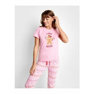 Pijama cu imprimeu grafic Candy Queen imagine