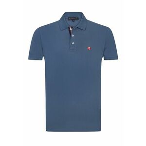 Tricou polo din bumbac cu logo discret imagine