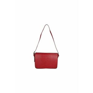 Geanta crossbody de piele cu aspect de piele de crocodil imagine