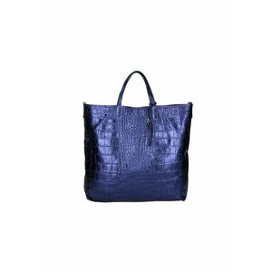 Geanta shopper de piele cu model piele de crocodil imagine