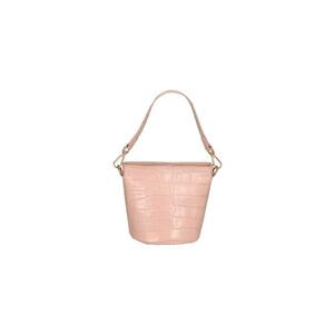 Geanta bucket de piele cu model piele de reptila imagine