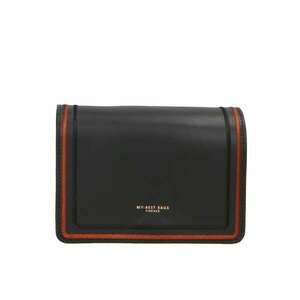 Geanta crossbody de piele cu cusaturi contrastante 25257 imagine