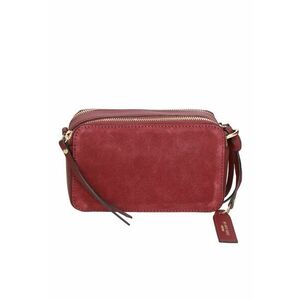 Geanta crossbody de piele intoarsa cu garnituri de piele 25287 imagine