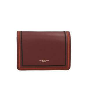 Geanta crossbody de piele cu cusaturi contrastante 25257 imagine