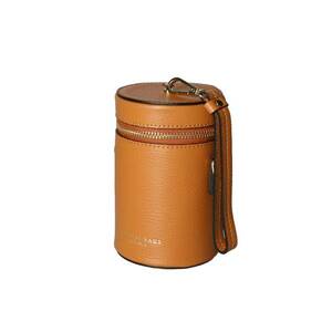 Geanta crossbody cilindrica cu bareta de lant imagine