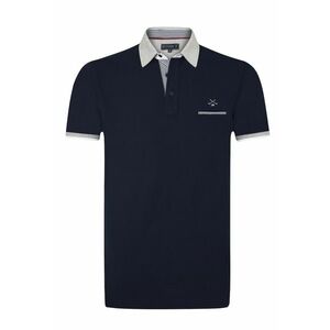 Tricou polo cu guler contrastant imagine