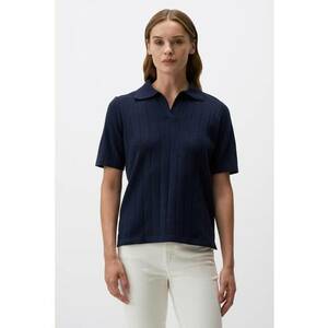 Tricou polo cu aspect striat imagine