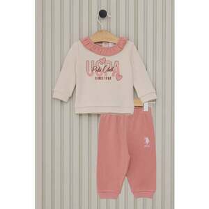 Set de bluza cu volan cu volane si pantaloni - 2 piese imagine