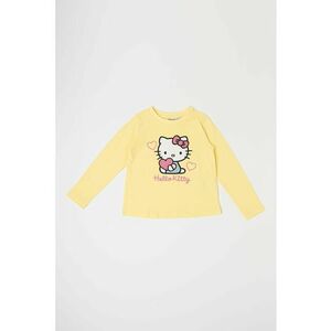 Bluza de trening cu decolteu la baza gatului si imprimeu Hello Kitty imagine