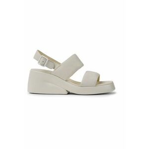 Sandale wedge de piele imagine