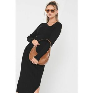 Rochie midi cu slit lateral imagine