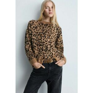 Pulover cu animal print Pardo imagine