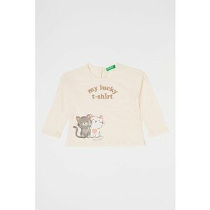 Bluza de bumbac cu model grafic imagine