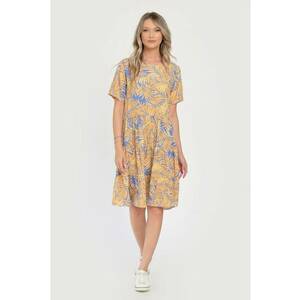 Rochie Medie Dama V292 - cu Imprimeu Floral imagine