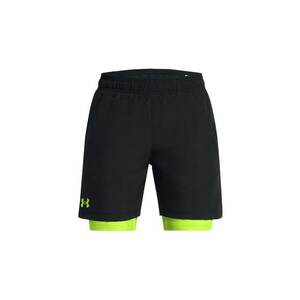 Pantaloni scurti cu banda elastica in talie - pentru fitness 2-in-1 imagine