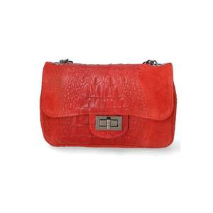 Geantra crossbody de piele cu aspect de piele de crocodil imagine