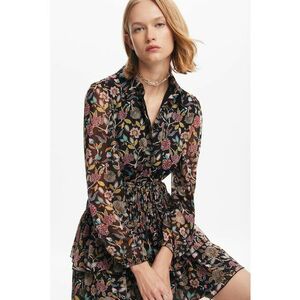 Rochie mini cu model floral imagine