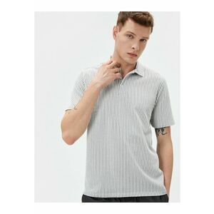 Tricou polo cu model in dungi imagine