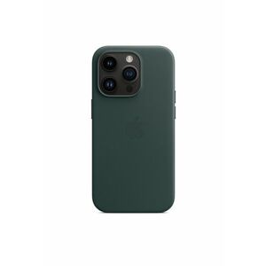 Husa de protectie Leather Case with MagSafe pentru iPhone 14 Pro - Forest Green imagine