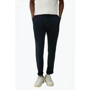 Pantaloni costum barbati cu croiala Slim fit si cu tesatura din jerseu elastic bleumarin inchis 60536 imagine