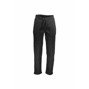 Pantaloni de trening barbati cu buzunare oblice si logo negru imagine